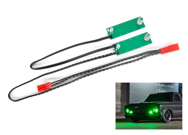 Traxxas LED Licht Set vorn komplett grün inklusive Kleinteile 9496G