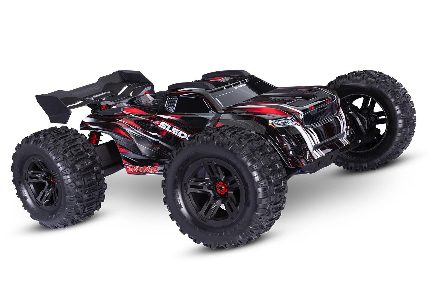 Traxxas Sledge Rot 1/8 Brushless Race Truck Belted 4x4 RTR 2.4GHz 95096-4 - Abbildung 1