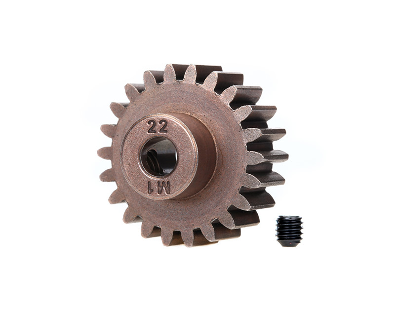 Traxxas Motorritzel 22Z (1.0 Modul) 5mm Welle 6495X - Abbildung 1