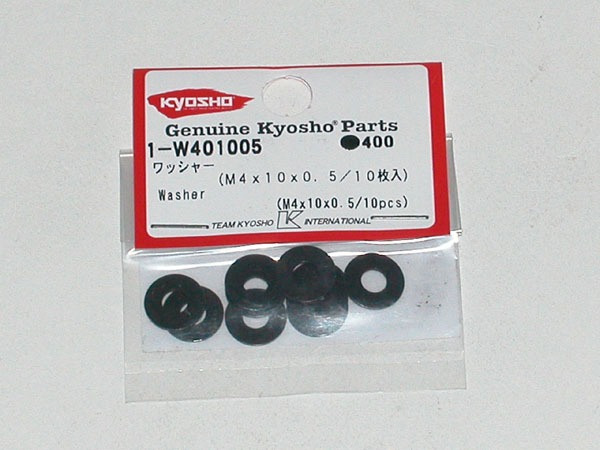 Kyosho UNTERLEGSCHEIBEN#M4X10X0.5 (10) 1-W401005