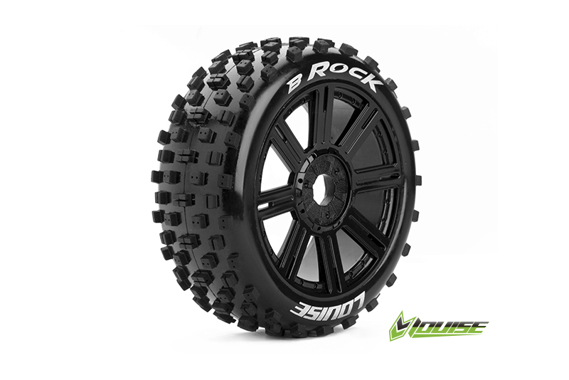 Louise B-ROCK soft Speichen-Felge schwarz (2) Verbrenner 1:8 Offroad L-T3270SB