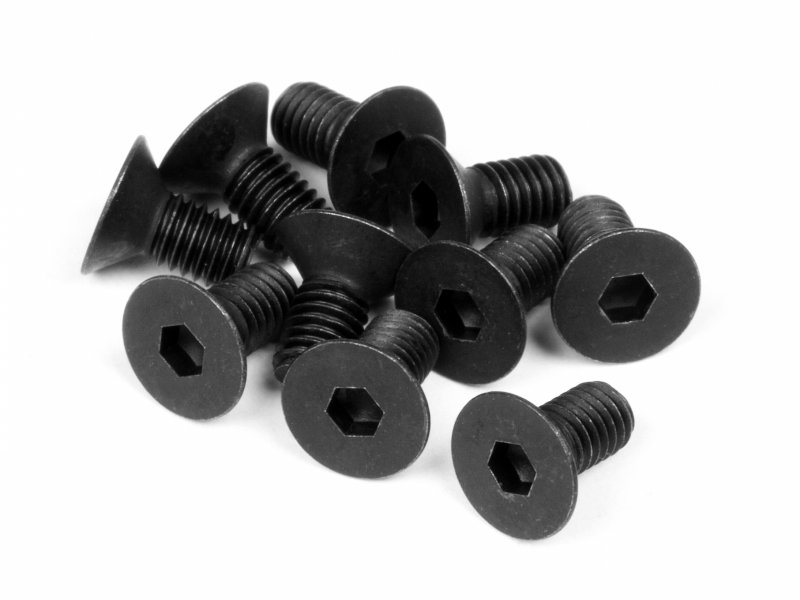 HPI Flachkopfschraube M3x6mm (Innensechskant/10St) Z081 - Abbildung 1