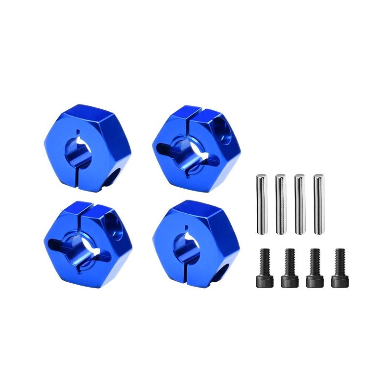 GPM Alu Radmitnehmer 12mm blau klemmbar TRX MINI SLASH/MINI RALLY/SLASH/BIGFOOT/JATO  SLAM010B