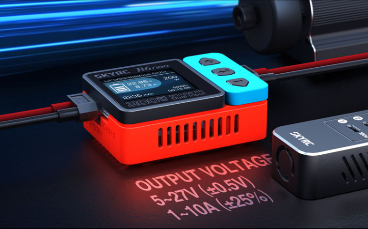 SkyRC B6neo DC Ladegerät Input 10-28volt Red/Blue SK-100198-01