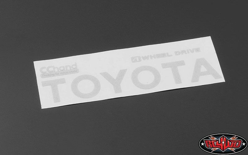 RC4WD Metal Rear Emblem for TF2 Mojave Body (White) VVV-C0290