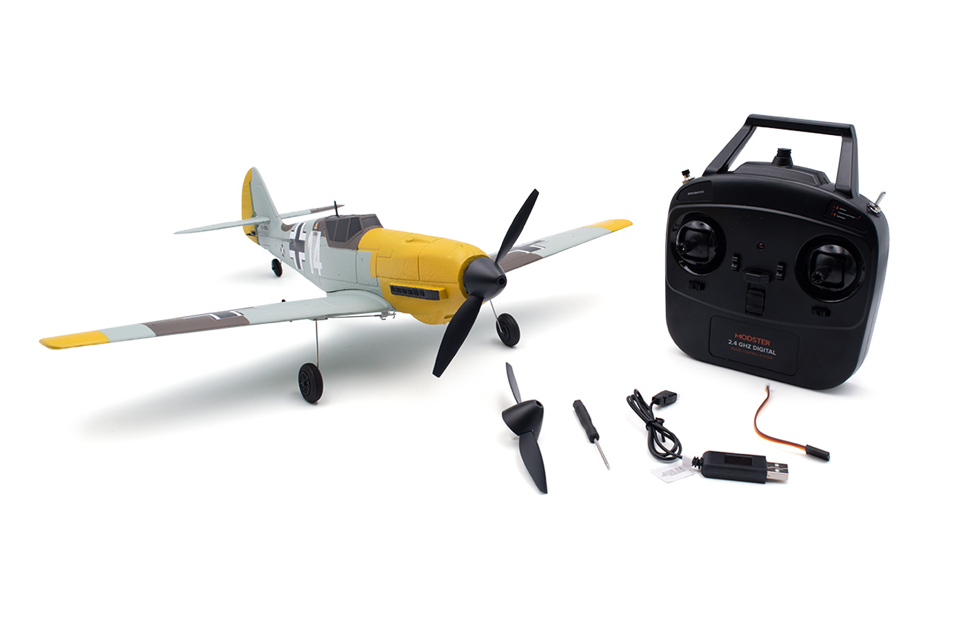 Modster MDX PRO BF 109 Messerschmitt Elektromotor Warbird RTF 450mm MD11827