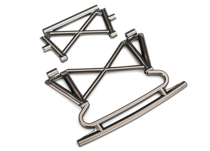 Bumper+Halter vorn (satin schwarz chrome-plated) 8535X
