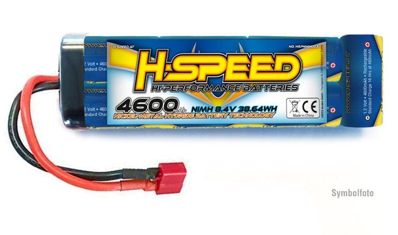 H-SPEED 4600mAh 8.4V Stick NimH Akku HSPNIMH003 - Abbildung 1