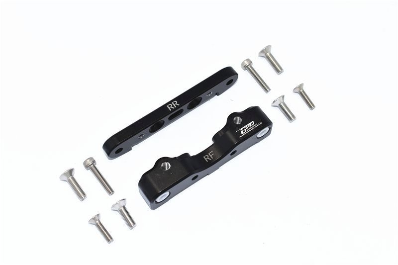 GPM Alu Querlenkerbefestigung unten hinten schwarz ARRMA Kraton, Outcast 8s MAKX009BK
