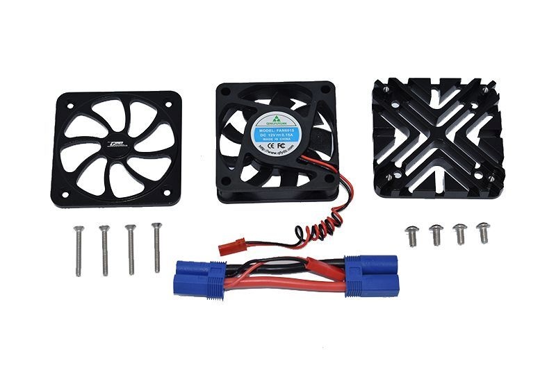 GPM Alu Motorkühlkörper mit Ventilator schwarz ARRMA Kraton, Outcast 8s MAKX018FANBK