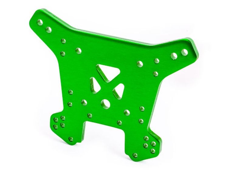 Traxxas Dämpferbrücke hinten 6061-T6 Alu grün eloxiert 9538G