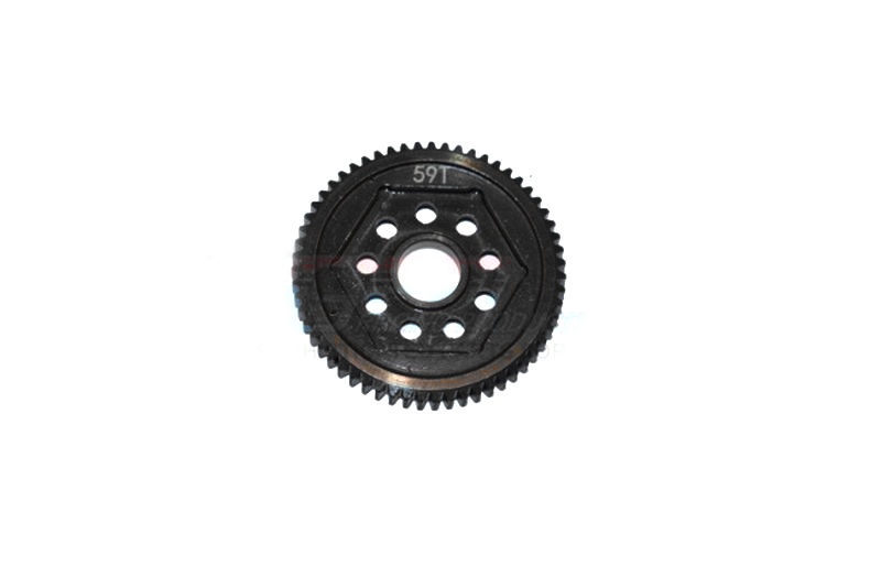 GPM HARDEN STEEL #45 SPUR GEAR 59T - 1PC SET Team Losi Mini-T 2.0 schwarz