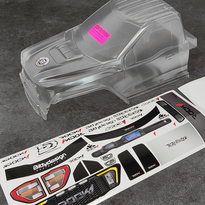 Bittydesign ROCK1 1/10 Clear Body for 313mm Wheelbase Crawler Pre-Cut (Only Cab) BDCR-RK1-C