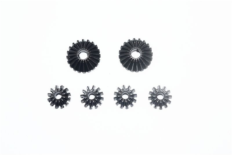 GPM Stahl Kegelzahnräder Set gehärtet v/h/mitte (6 Stk.) ARRMA Krat, Tal, Typh, Sent, Out, Notor, Limit, Infra 6s MAK1200SBK