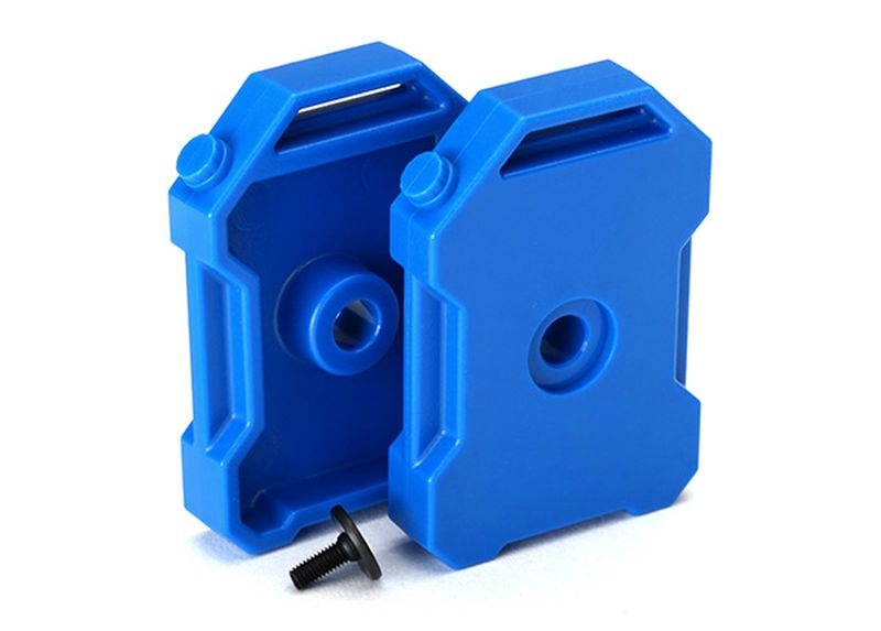 Traxxas Benzin-Kanister (blau) (2)/ 3x8 FCS (1) 8022R