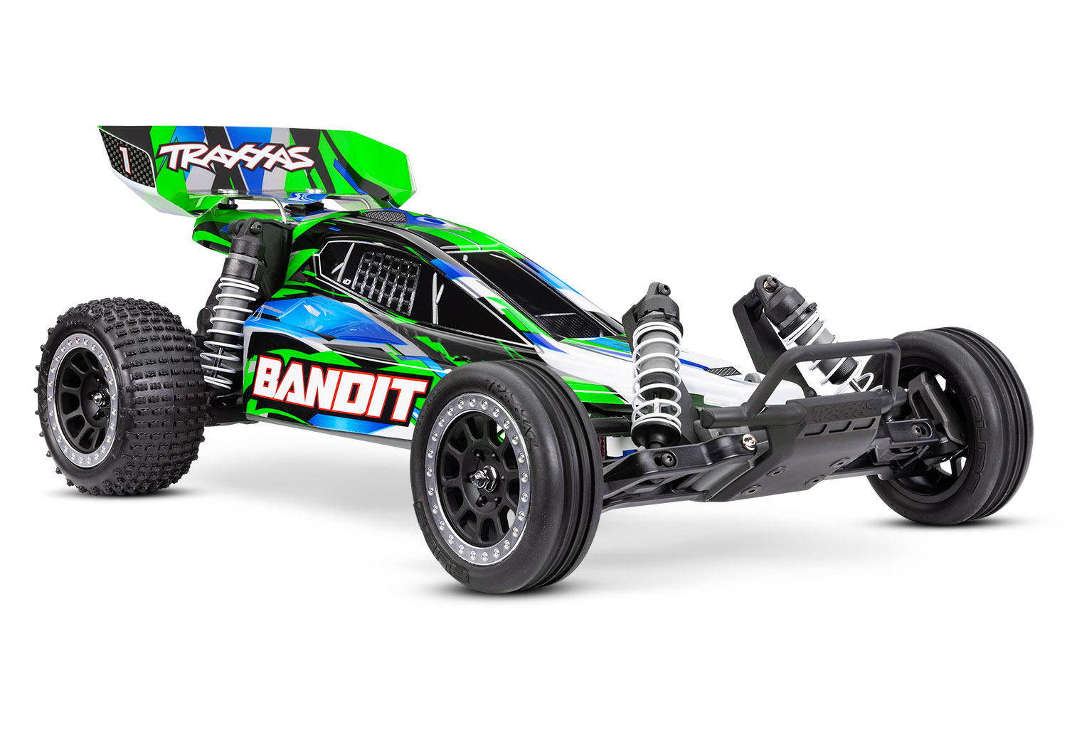 Traxxas Bandit Grün Buggy 2WD RTR mit Akku & USB-Lader 24254-8