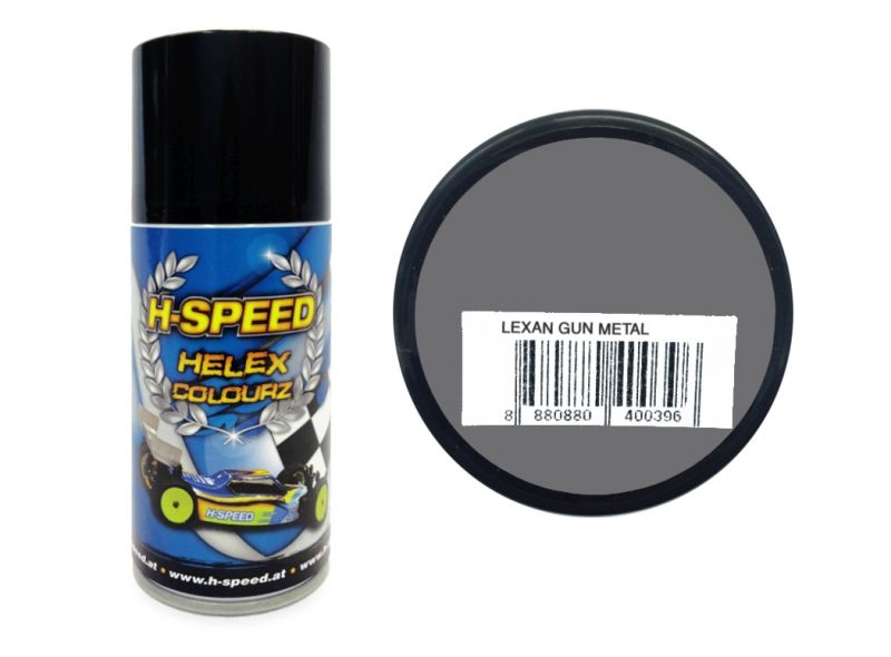 H-SPEED Lexan Spray Farbe Helex Colourz Gun metal 150 HSPS019