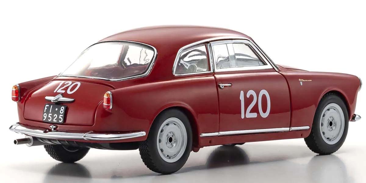 Kyosho 1:18 Alfa Romeo Giuletta SV Mille Miglia 1956 Nr.120 08957A