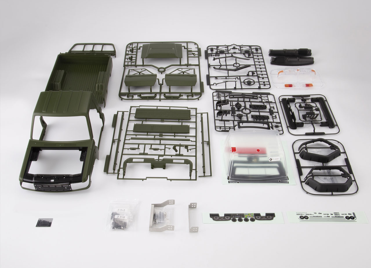 Killerbody Toyota Land Cruiser 70 Bausatz Military Grün lackiert für TR KB48733