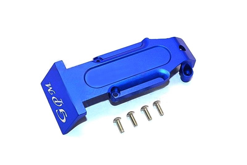 GPM Aluminium Skid-Platte hinten blau GPM Traxxas 1/10 E-REVO V1 ER331RB