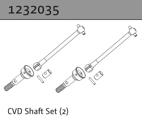 Absima CVD-Wellen Set 1232035