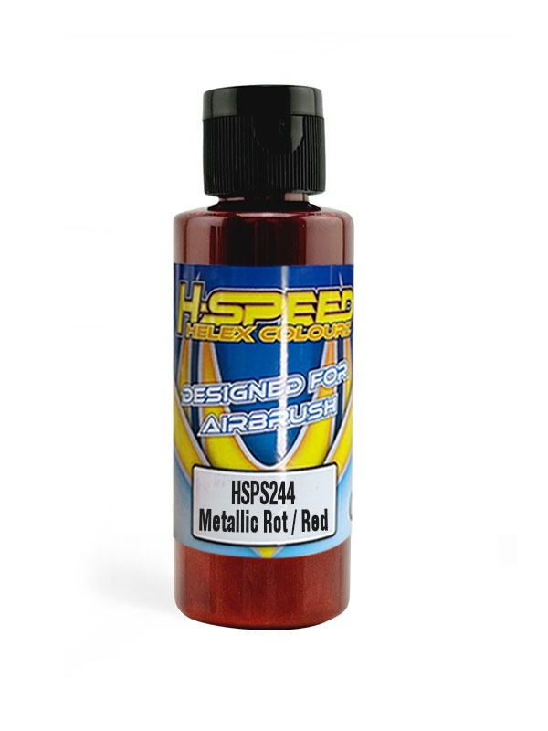 H-SPEED Lexan Airbrush Farbe 60 ml Metallic Rot / Red HSPS244