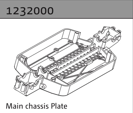 Absima Chassisplatte 1232000