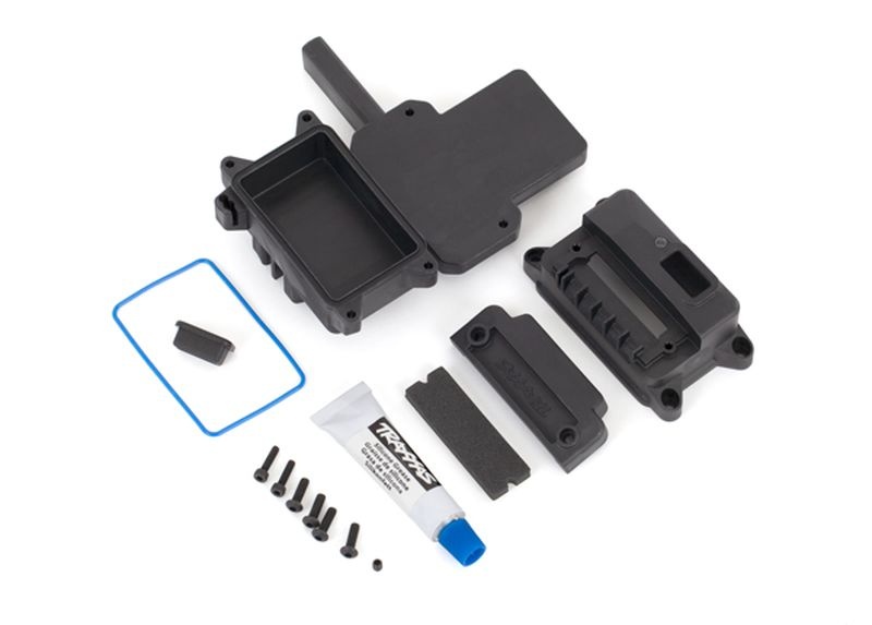 Traxxas Empfängerbox gedichtet + Kleinteile 9624