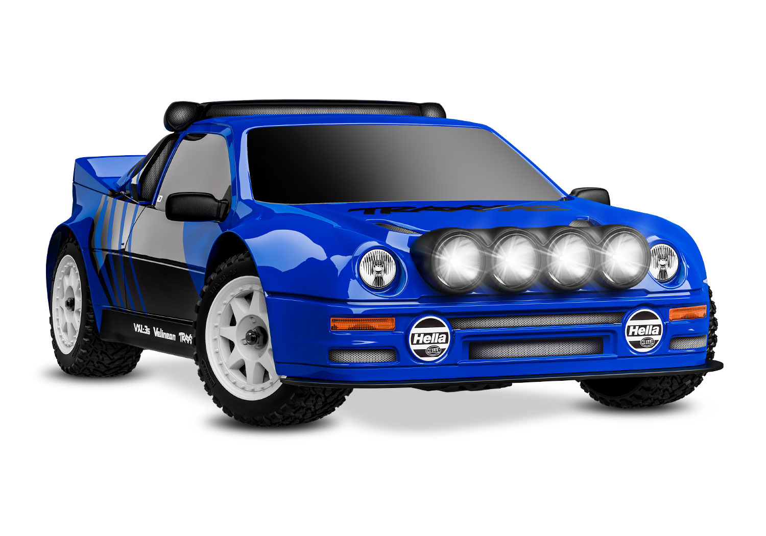 Traxxas Mini Rally Ford RS200 4x4 VXL Brushless RTR Blau mit Lipo/Lader 108046-1 - Abbildung 2