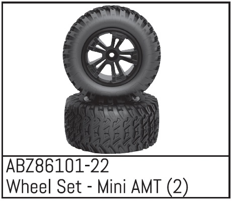 Absima Wheel Set - Mini AMT (2) Z86101-22