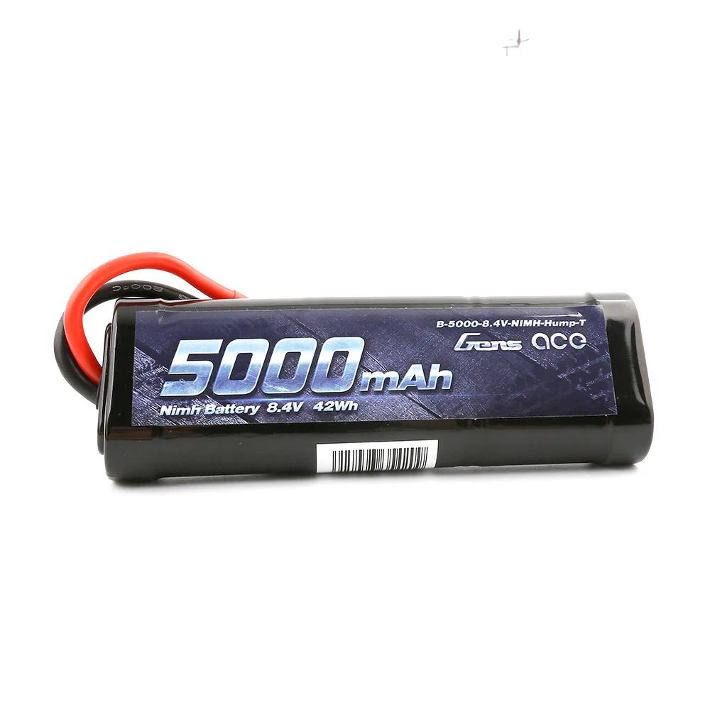 Gens Ace Traxxas 5000mAh 8.4V 7-Cell NiMH Hump Akku Pack mit T Stecker GEB-5000-8.4V-NIMH-Hump-TRX