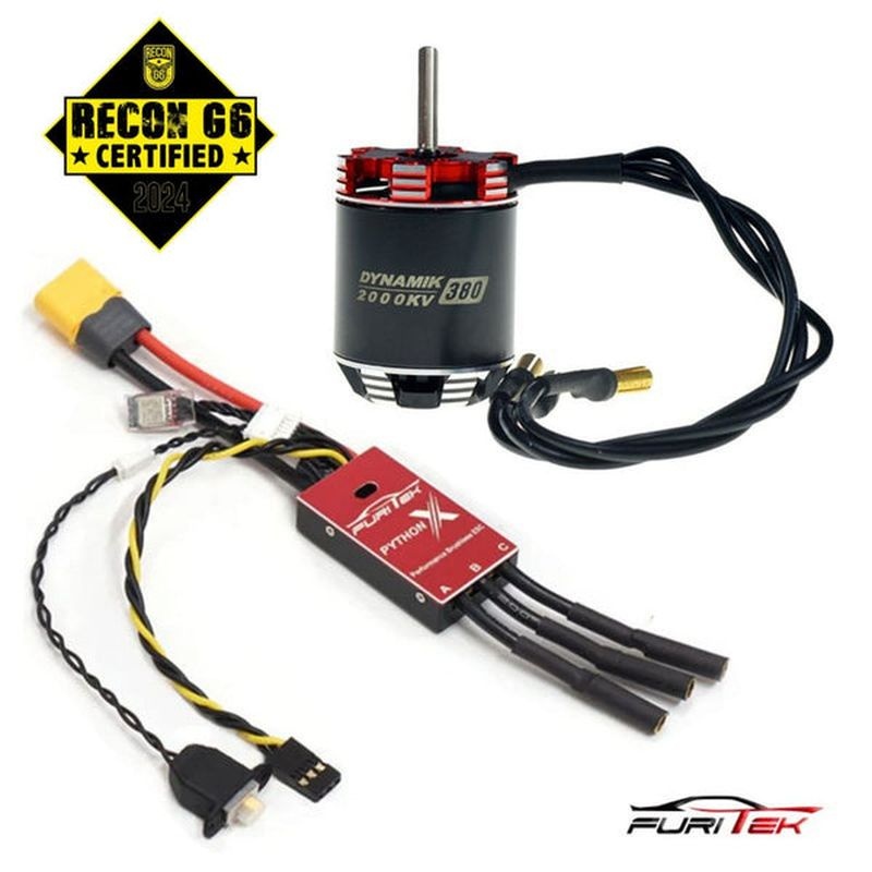 FURITEK Python X Brushed/Brushless ESC mit Dynamik 380 für 1/10 Crawler FUR-2569