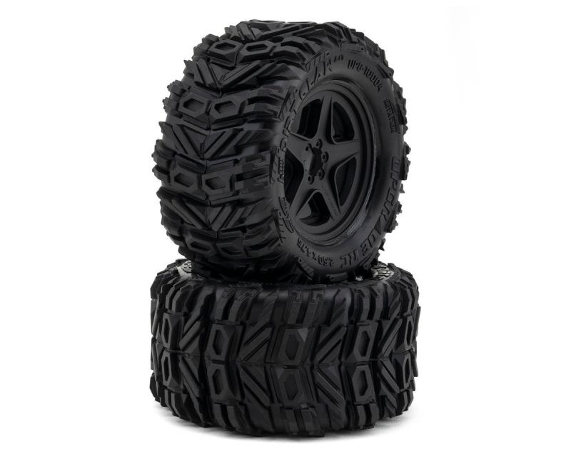 Upgrade RC Low Pro BELTED Dirt Claw 2.8 Pre-Mounted All-Terrain Tires w/5-Star Wheels (2) (17mm/14mm/12mm Hex)