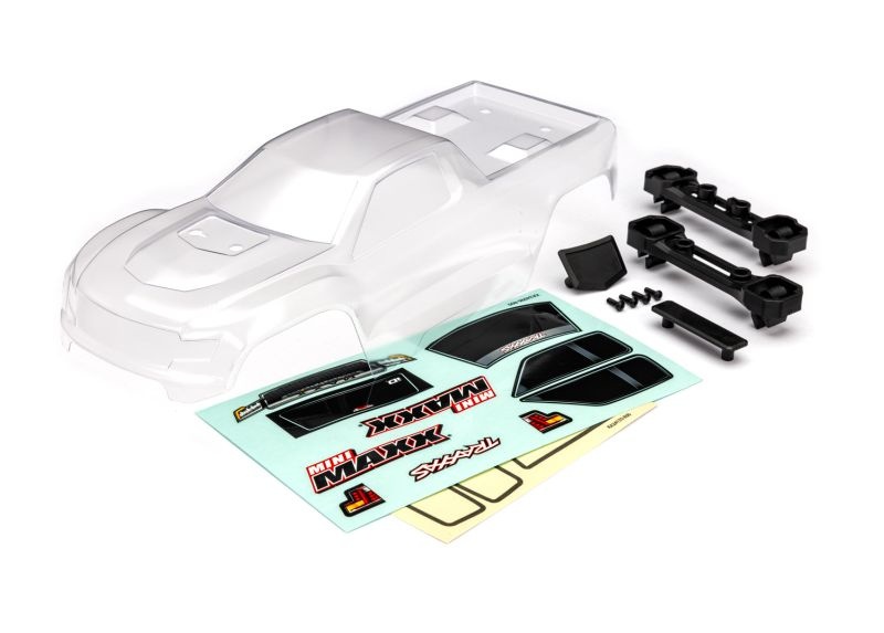 Traxxas Karosserie klar mit Aufkleber & Clipless Mini-Maxx 10711 - Abbildung 1