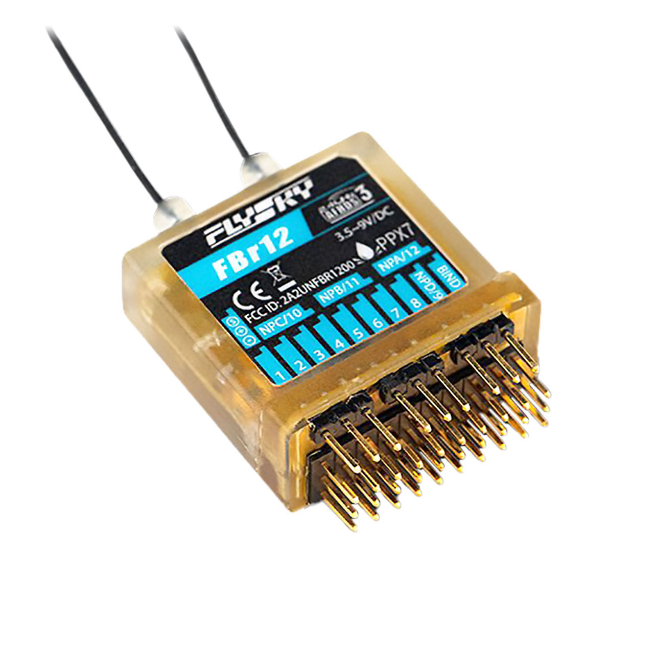 Flysky FBr12 AFHDS3 Empfänger 12 Kanal FS051 - Abbildung 1