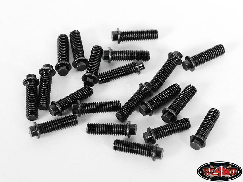 RC4WD Miniature Scale Hex Bolts (M3x 10mm) (Black) Z-S0692