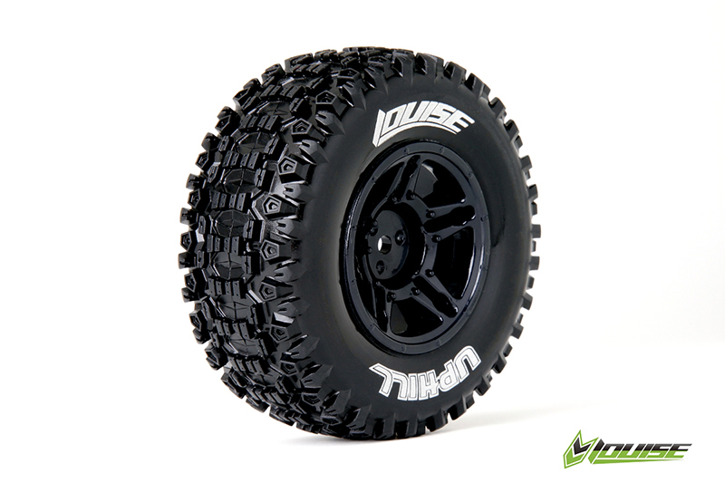Louise SC-UPHILL soft Felge schwarz (2) 12mm TRX-Slash h, SC10 L-T3223SBTR - Abbildung 1