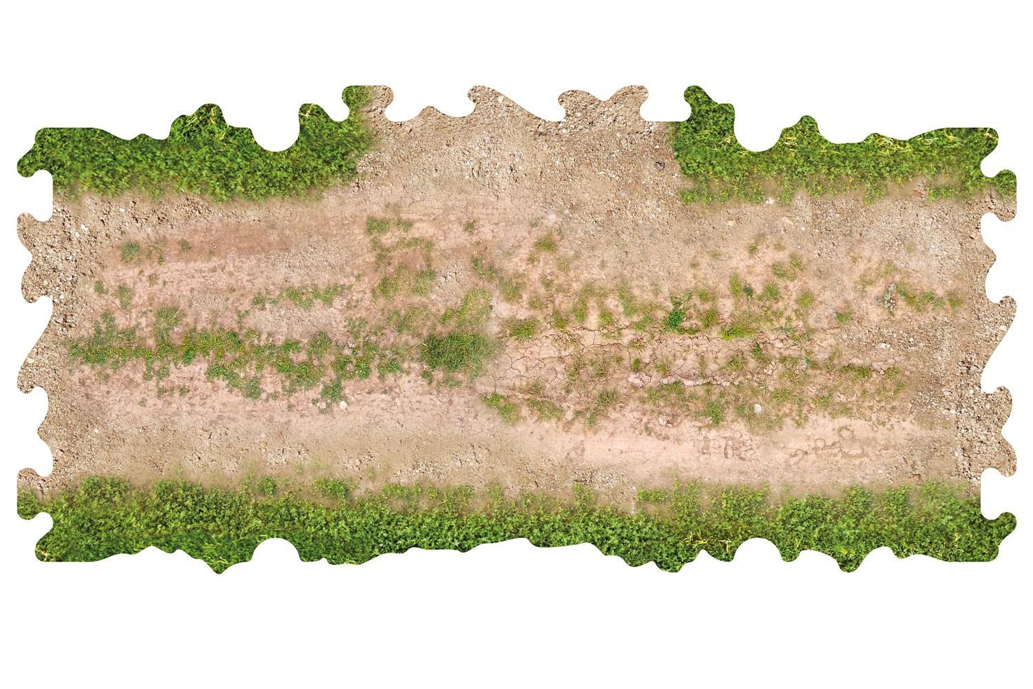 ToysWD Crawler Park: 2x T-Junction With Grass For 1/18 & 1/24 RC Crawler Park Circuit TWDTRK006