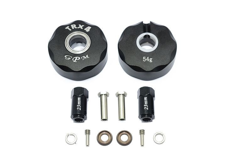 GPM Alum. Radachsengewicht mit Hex +23mm schwarz (54g) Traxxas Traxxas4 & 6