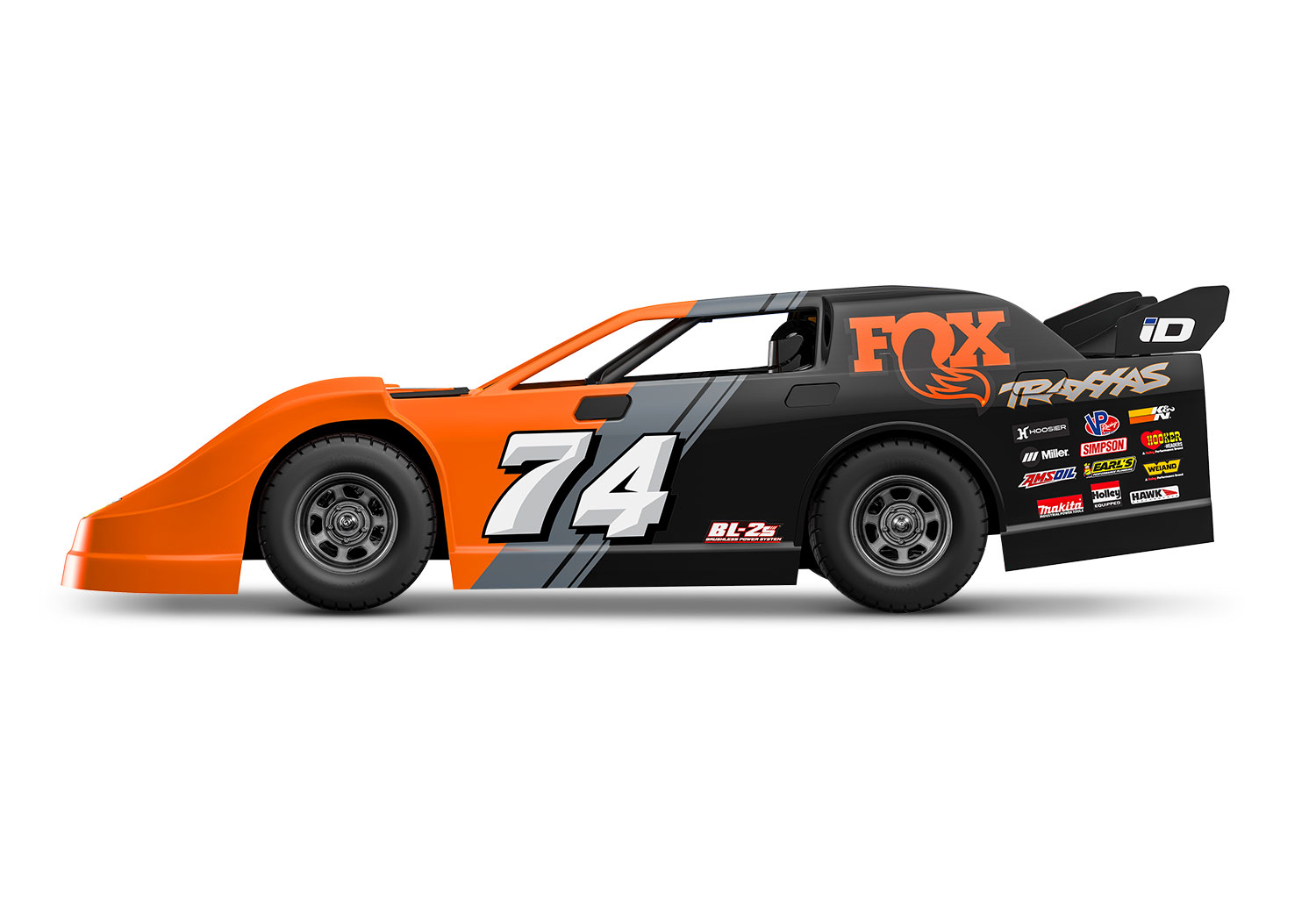 Traxxas Slash Modified Late-Model Competition BL-2S FOX 1/10 Dirt Oval Racer RTR Brushless 104364-74 - Abbildung 3