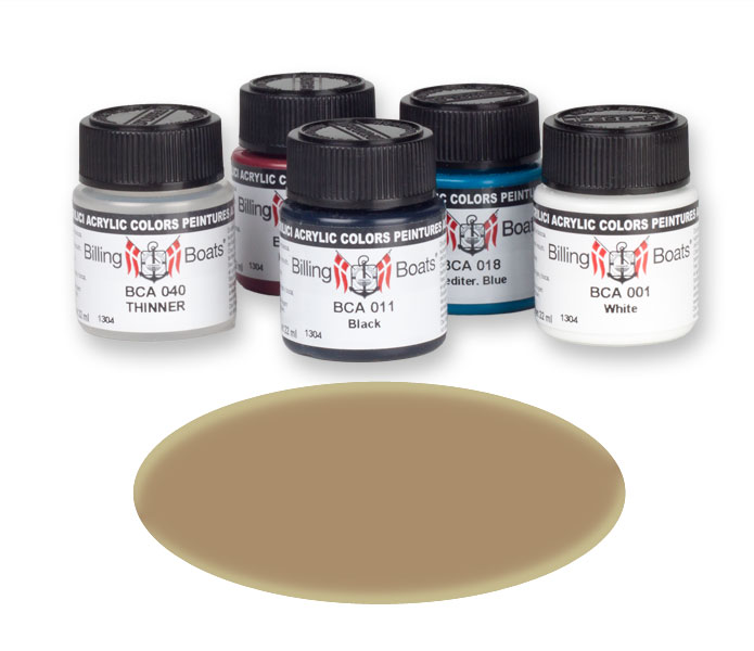 Billing Boats Gold 22 ml    Acryl Farbe BCA016