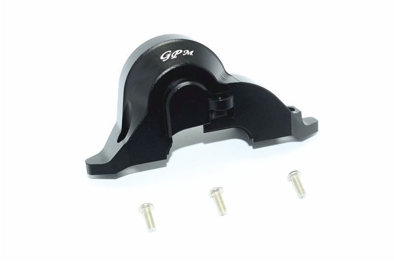 GPM Alu Hauptzahnradabdeckung oben schwarz Traxxas Traxxas4 & 6