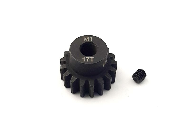 H-SPEED Stahlritzel 17 Zähne Modul 1 - 5mm Welle HSPX117