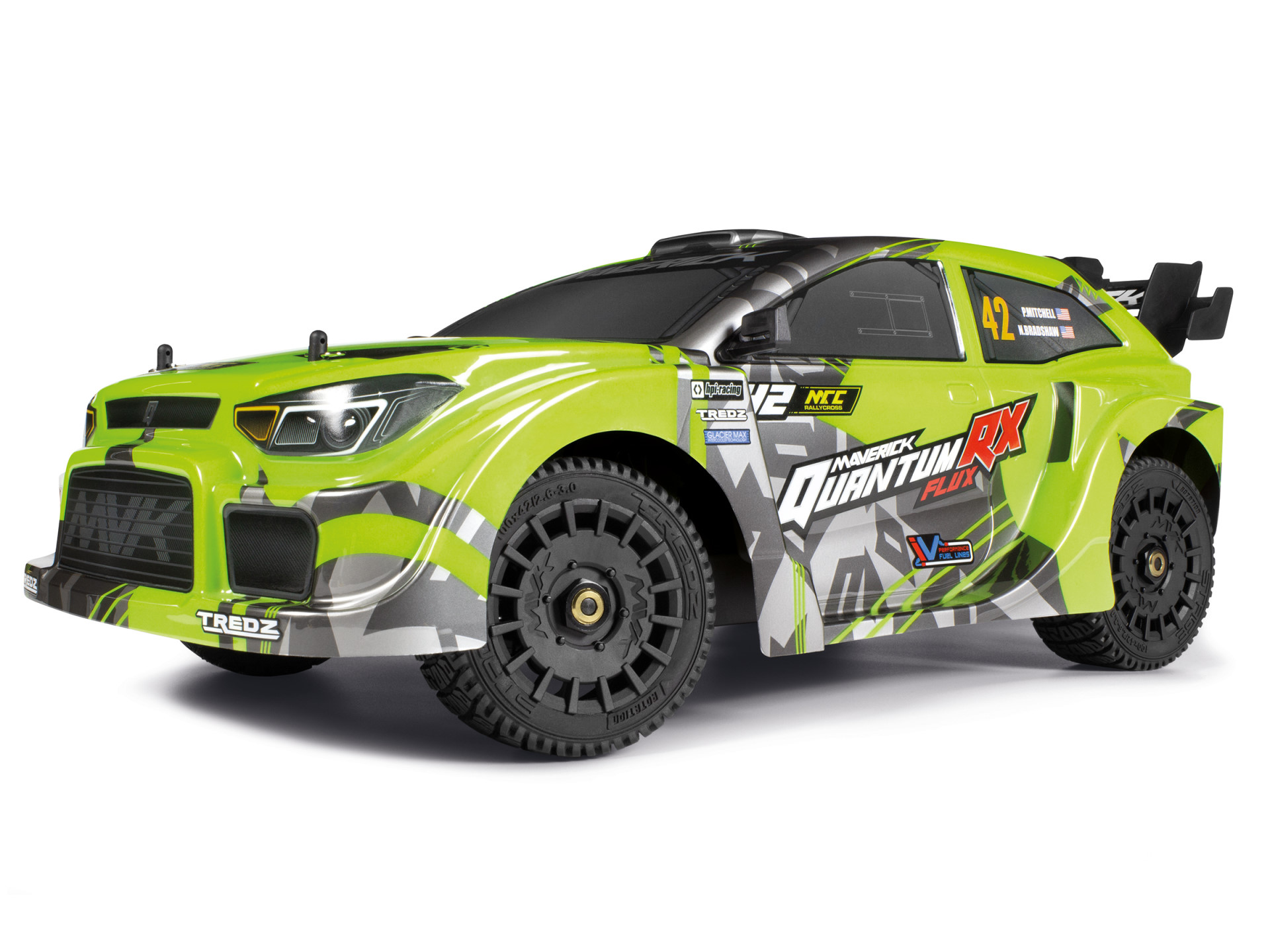 MAVERICK QuantumRX Flux 4S 1/8 4WD Rally Car Flouro Green 150361
