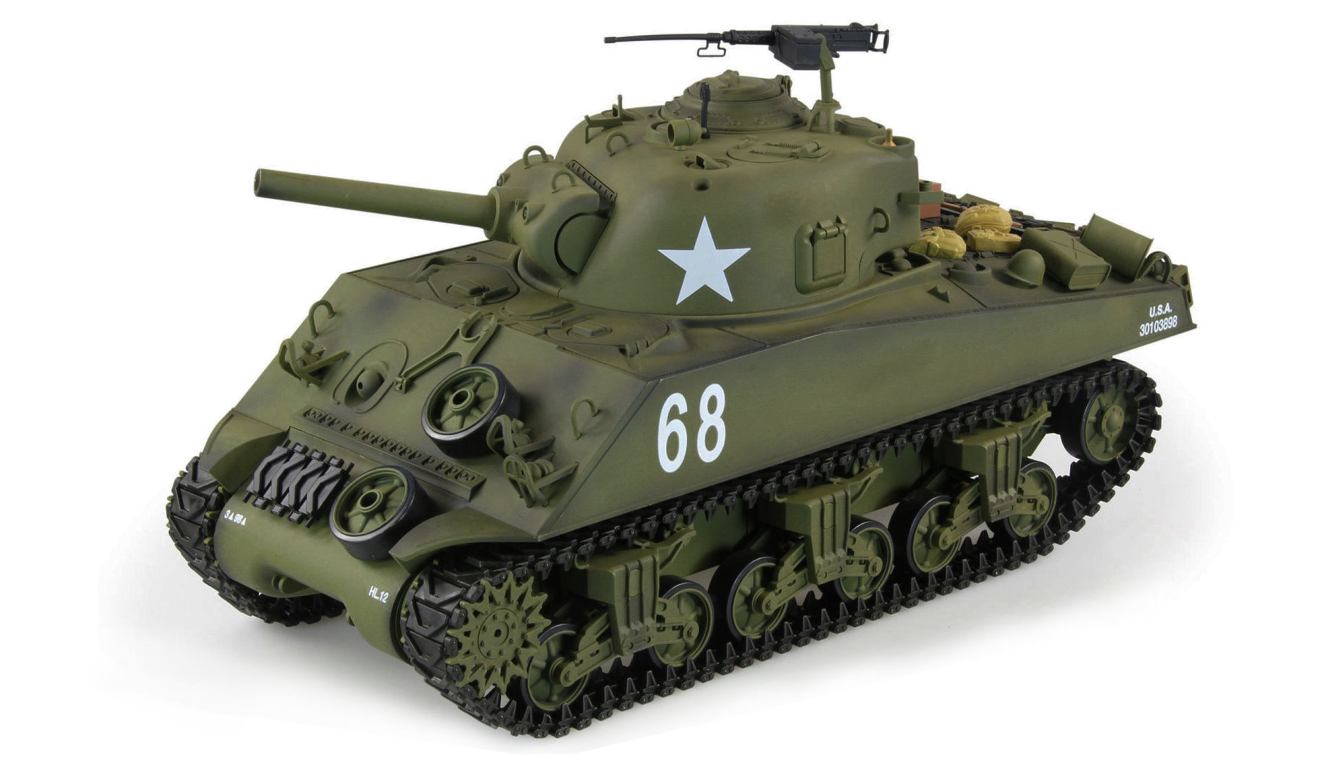 Amewi U.S. M4A3 Sherman 1:16 Advanced Line IR/BB Panzer Sound/Rauch/Metall 23114 - Abbildung 1