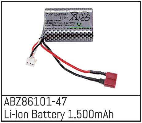 Absima Li-Ion Battery 1.500mAh - Mini AMT Z86101-47