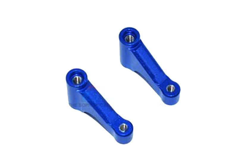 GPM ALUMINUM FRONT CHASSIS BRACE -2PC SET Team Losi Mini-T 2.0 blau