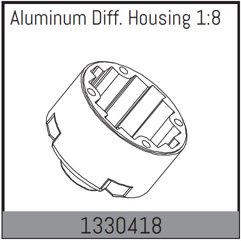 Absima Aluminium Differentialgehäuse 1330418