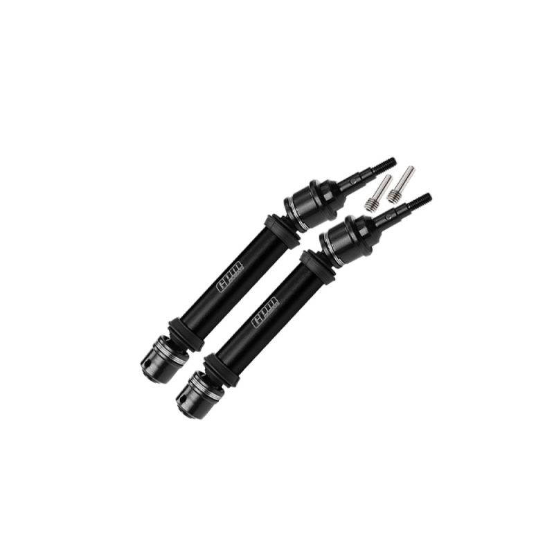 GPM Carbon-Stahl & Alu-Antriebswellen schjwarz TRX RaptorR/Rustler/Slash/Stampede/Jato 4x4 V FR102FBK