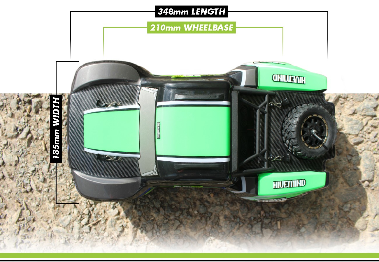 BLACKZON Viper SC 1/16 4WD Short Course Truck Grün 540273 - Abbildung 5